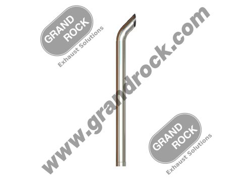 STACK BULLHORN,6"X96,ID CHROME