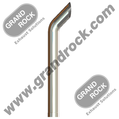 7" X 72" BULLHORN STACK I.D.; CHROME