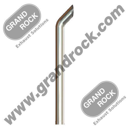 STACK BULLHORN,7"X96,ID CHROME