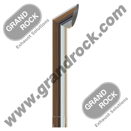 5" X 36" BRUTE, ID CHROME