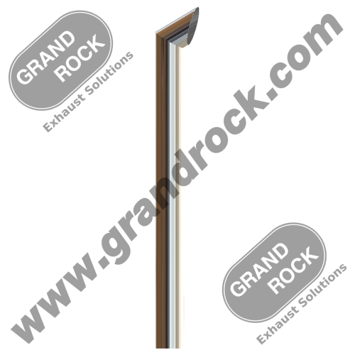 5" X 60" BRUTE, OD CHROME