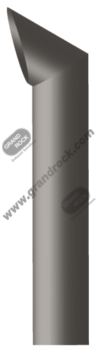 6" X 36" BRUTE, OD CHROME