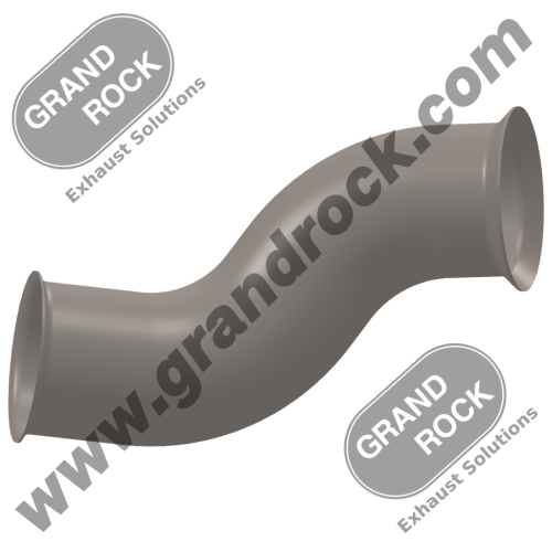 4" 2-BEND WITH FLARE, 409 ALZ SS