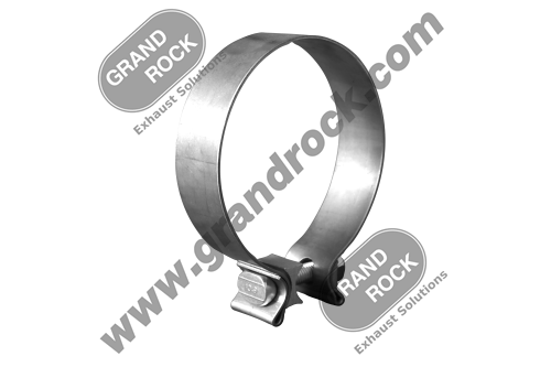 4" DIA., 1.25" WIDE CLAMP; 430SS MILL FINISH