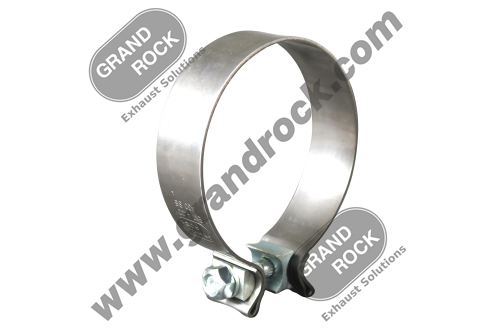 4" DIA., 1.25" WIDE CLAMP; 430SS POLISHED