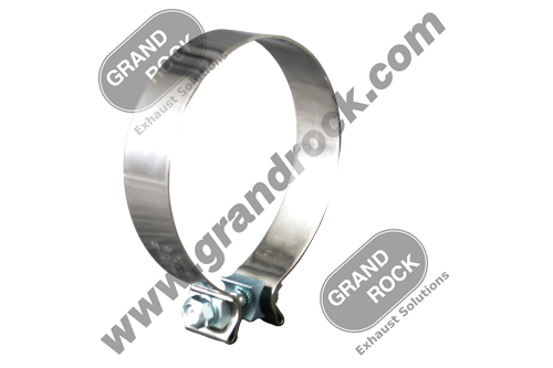 5" DIA., 1.25" WIDE CLAMP; 430SS POLISHED