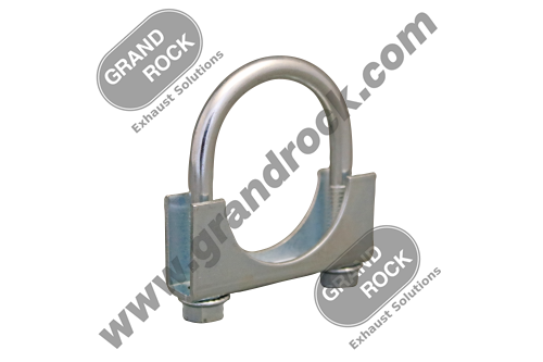 2" CLAMP;  ROUND BOLT,  WELDED DBL. SADDLE, ZINC