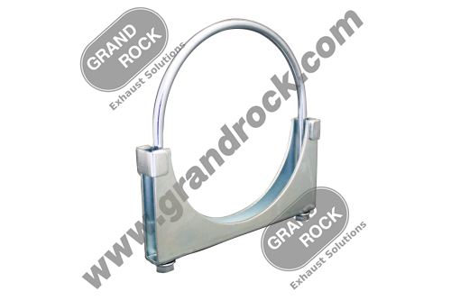 6" CLAMP;  ROUND BOLT, WELDED DBL. SADDLE, ZINC