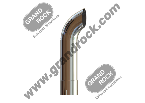 3.5" X 18" CURVED TOP ID CHROME