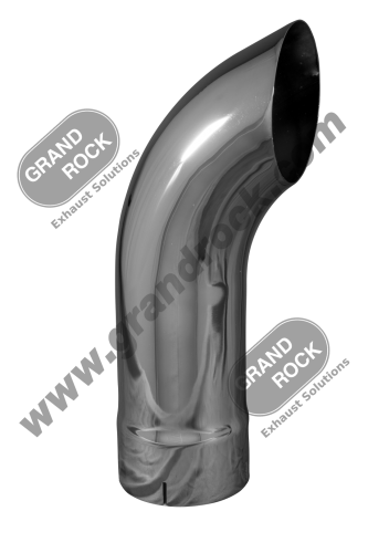 STACK CURVED,5"X18,ID CHROME