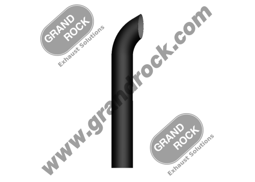 5" X 36" CURVED STACK, OD BLACK