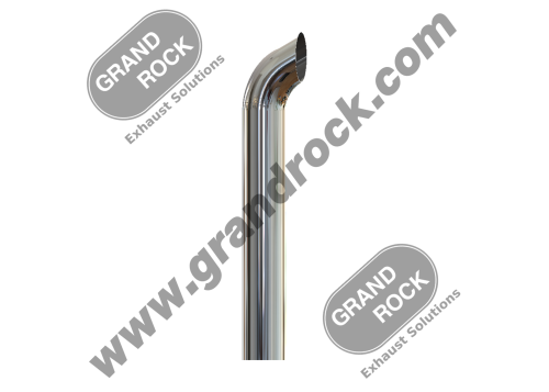 8" X 60" CURVED, OD, CHROME