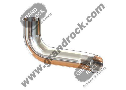 5"2-BEND OD/ID PIPE LEFT CHR