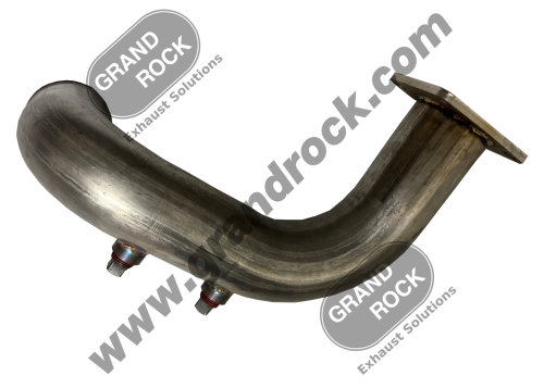 3" 2-BEND W/FLANGE LOW CLNT TUBE; 304SS