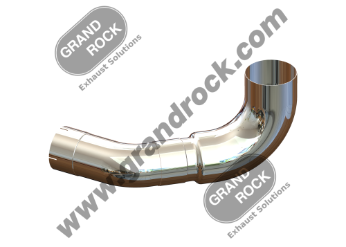 6"2-BEND OD/R5"ID PIPE RIGHT CHR