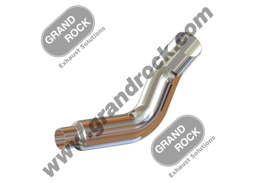 7"2-BEND OD/R5"OD PIPE RIGHT CHR