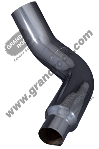 7"2-BEND OD/R5"OD PIPE RIGHT CHR