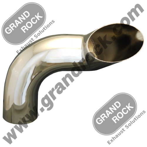 5" OD, 12"X 18" LONGHORN STACK CHROME