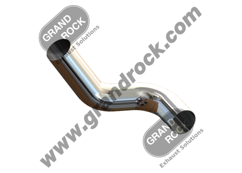 5" DBL BEND 78/53 DEG, WELD, OD/OD CHOME