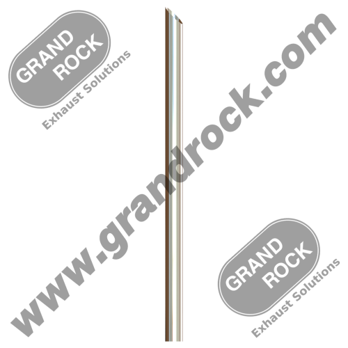 5" X 96" ANGLE CUT OD CHROME