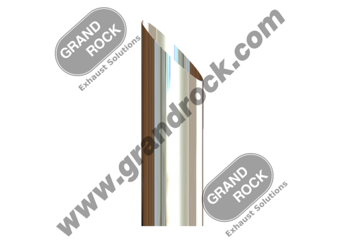 6" X 20" ANGLE CUT OD CHROME