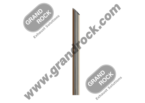 8" X 96" MITER, OD; CHROME