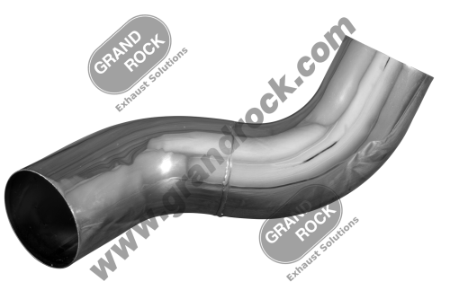 5"2-BEND OD/OD PIPE LEFT CHROME