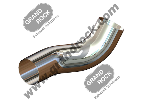 5"2-BEND OD/OD PIPE LEFT CHR