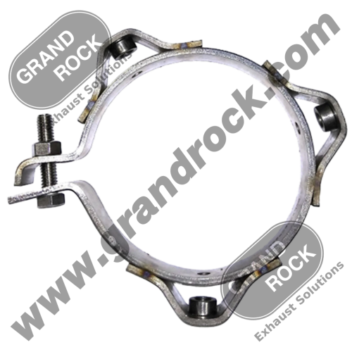 PIPE GUARD BRACKET, 4" 304 SS