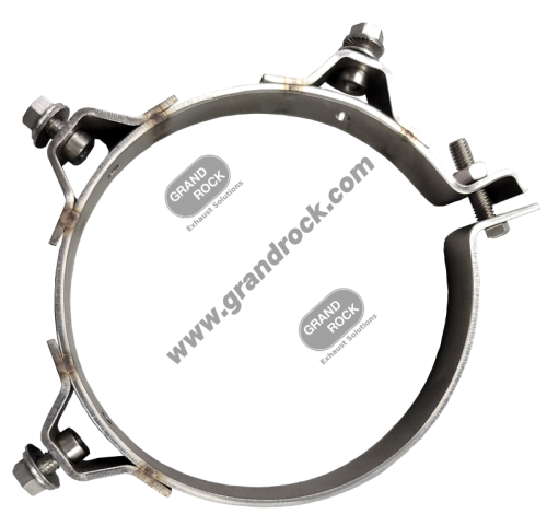 PIPE GUARD BRACKET; 6" 304 SS