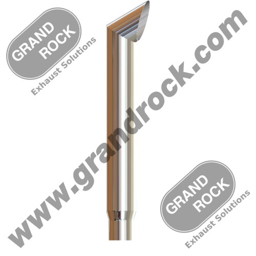 6" X 48" BRUTE, R5" OD; CHROME