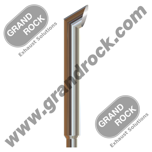 7"X60" BRUTE, R5" OD, CHROME