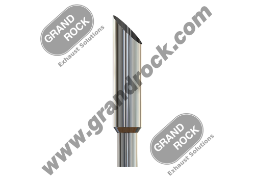 7" X 36" MITER, R5 X 8"L, OD, CHROME, CL