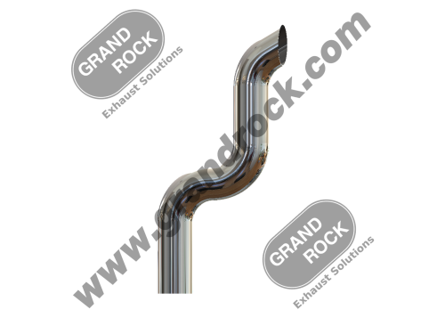 STACK DUMP,5" OD/MITER CHR