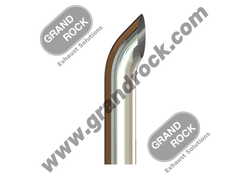 5" X 24" WEST COAST CURVE, OD CHR