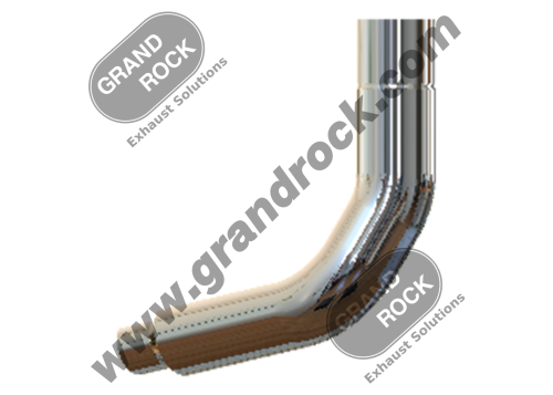 TAPERED 7"2-BEND OD/R5" OD RIGHT CHR