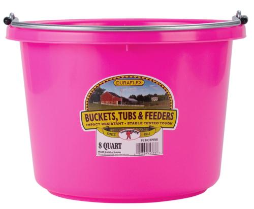 Bucket  Plastic 8Qt. Hot Pink