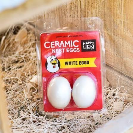 Ceramic Clay Nest Eggs (Ea)White