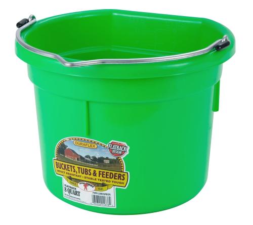 Bucket  Flat Back Lime 8 Qt