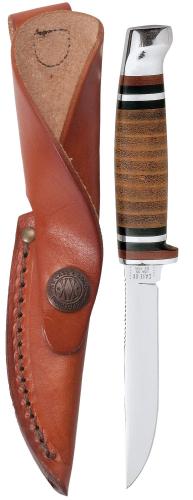 Case  6 1/2" Leather Hunter W/Sheath 00379