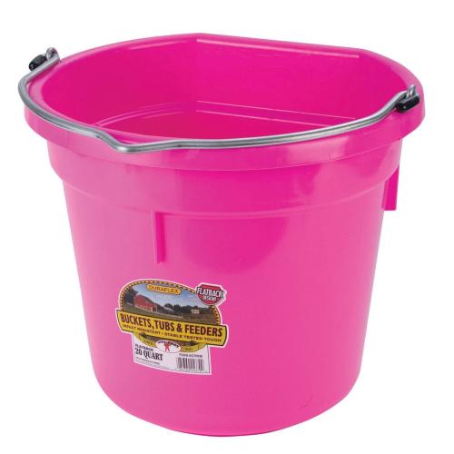 Bucket  Flat Back Hot Pink 20 Qt