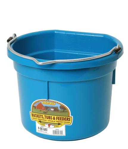 Bucket  Flat Back Teal 8 Qt