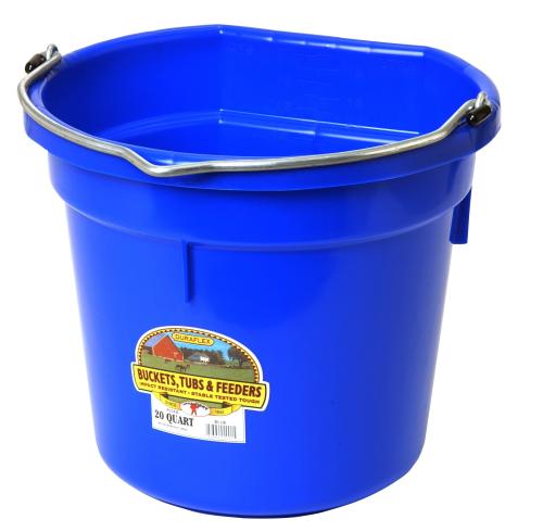 Bucket  Flat Back Blue 20Qt