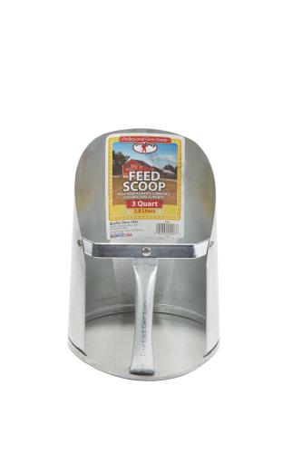 Feed Scoop Galvanized 3 Qt