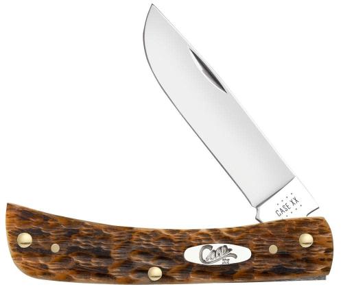 Case  Amber Bone Peach Seed Jig Sod Buster Jr (6137Cs)