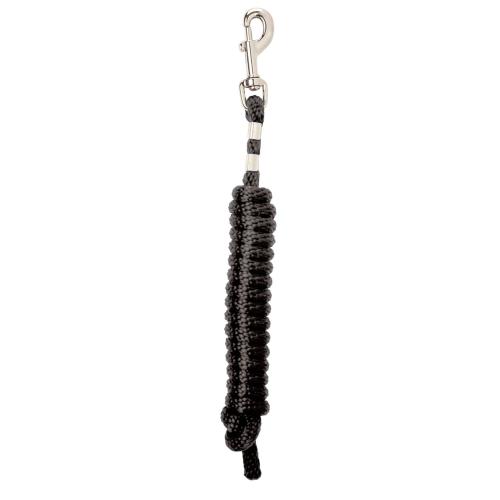 Livestock Poly Lead  Rope Black 8'