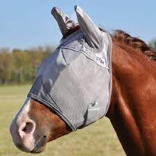 Covered Ear Fly Mask Lg Gray