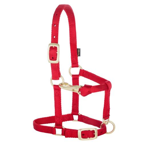 Nylon Halter 5/8" Mini Red