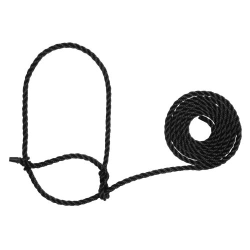 Poly Rope Cow Halter Black