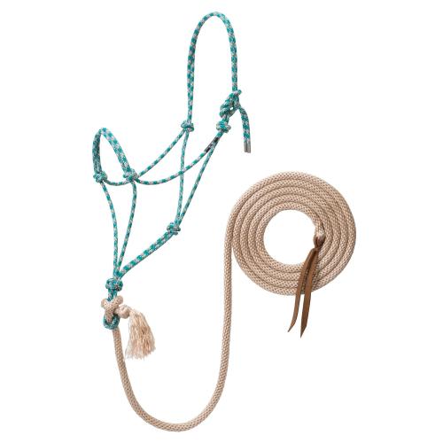 Rope Halter W/ 10'Lead Teal